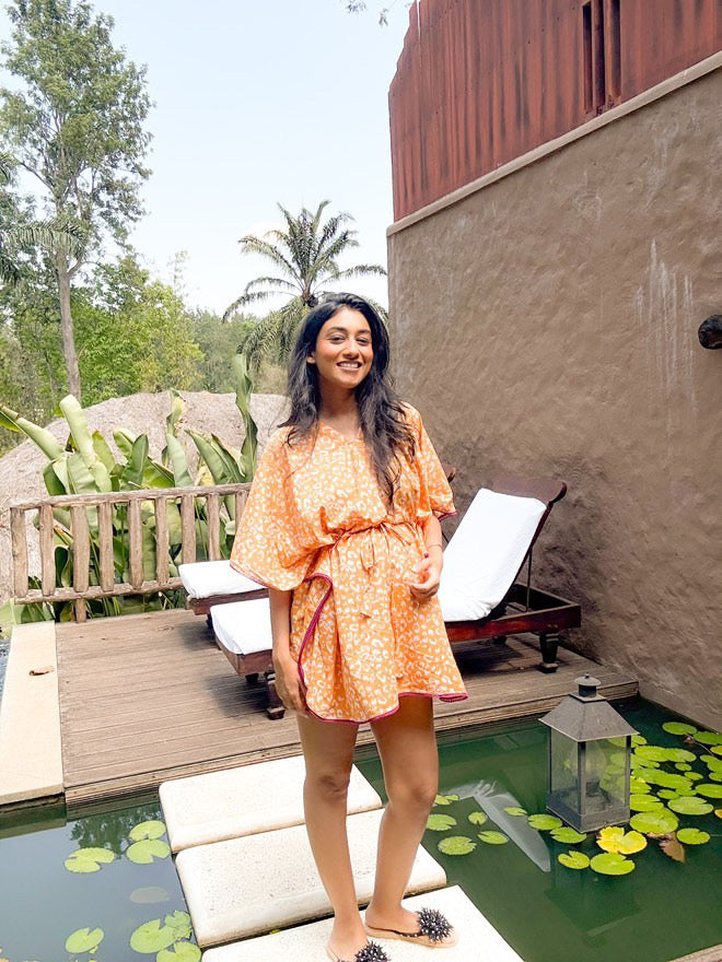 Pregnancy Friendly Kaftan (Short Dress)