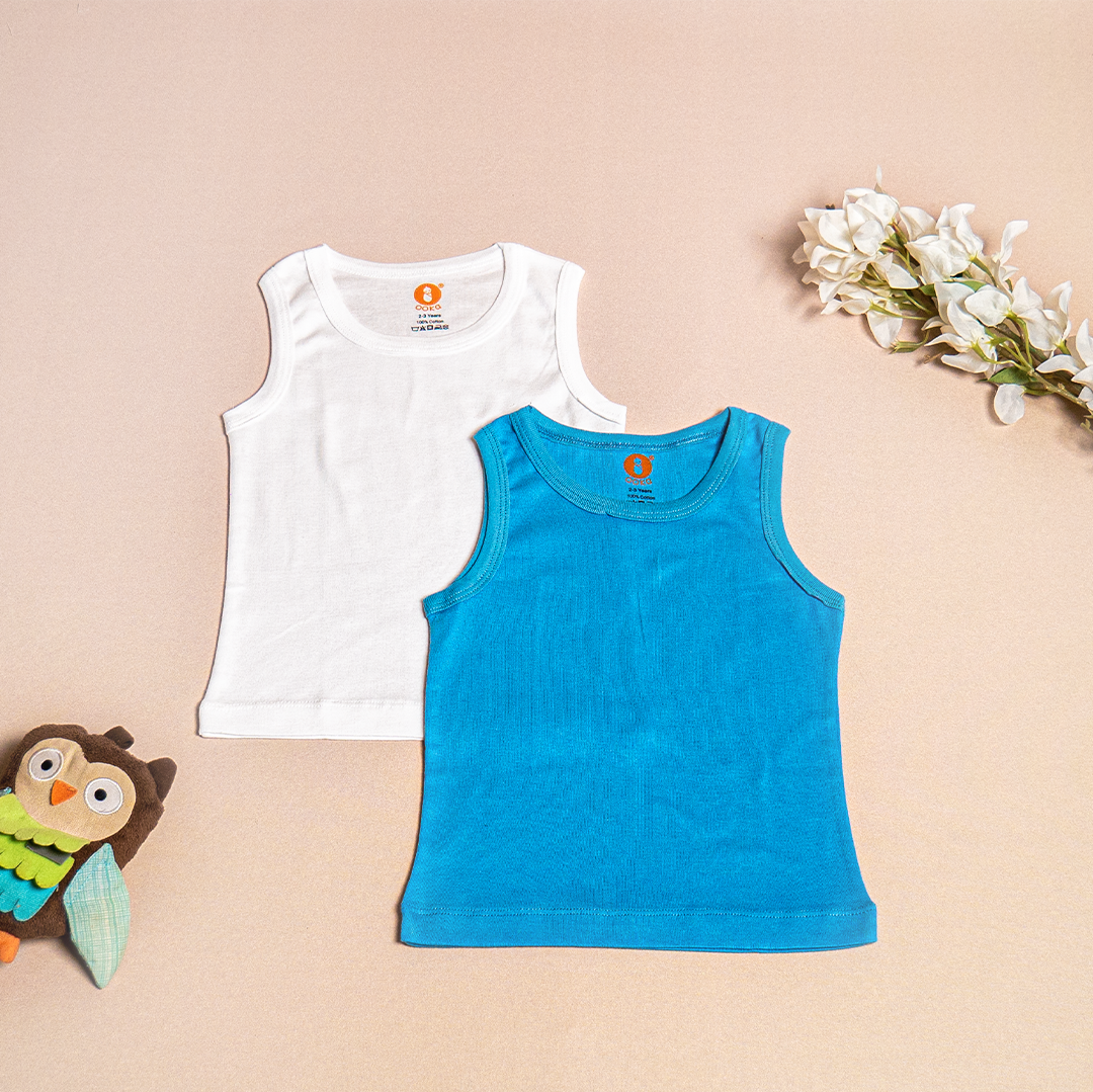 Sleeveless Kids Cotton Vest