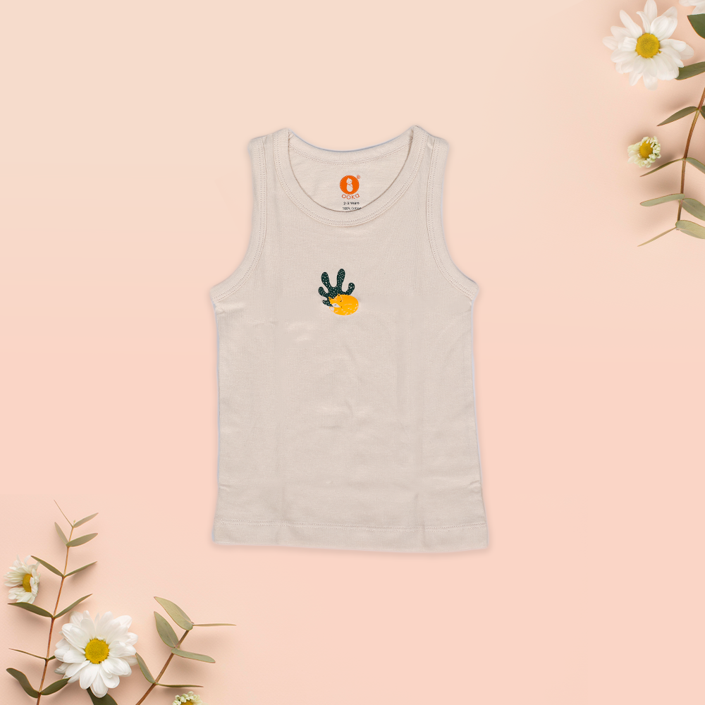 Sleeveless Kids Cotton Vest