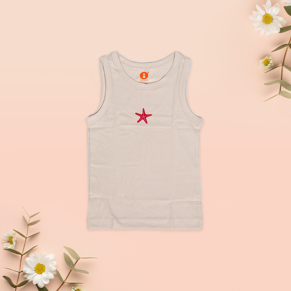 Sleeveless Kids Cotton Vest