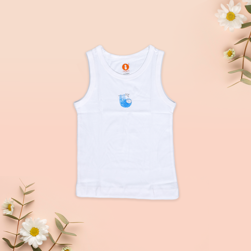 Sleeveless Kids Cotton Vest