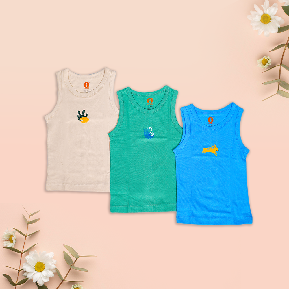 Sleeveless Kids Cotton Vest