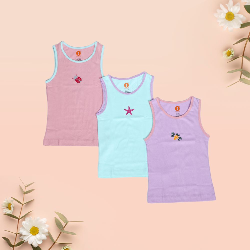 Sleeveless Kids Cotton Vest