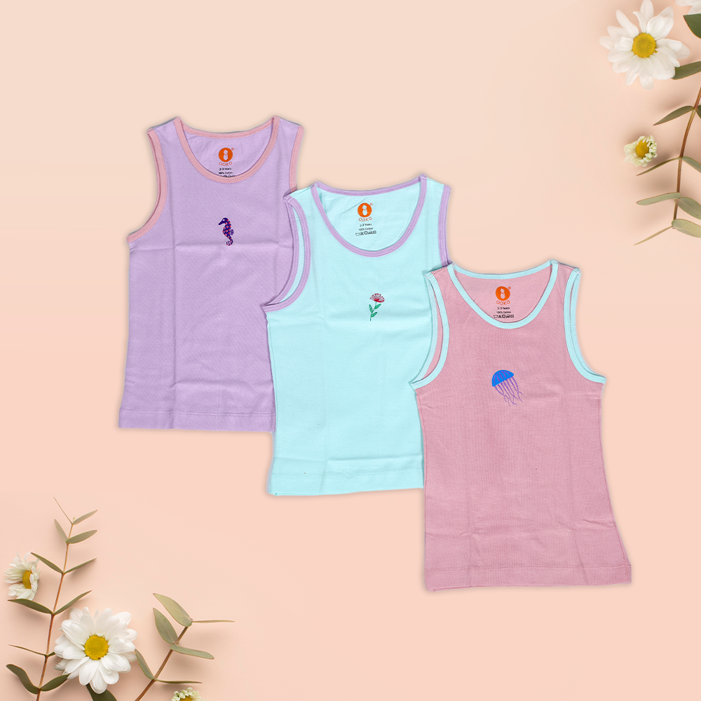 Sleeveless Kids Cotton Vest