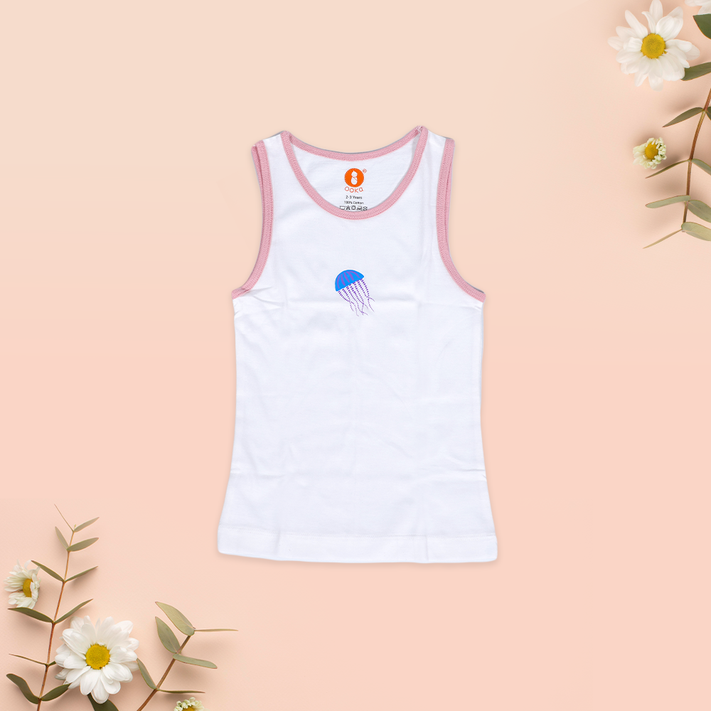 Sleeveless Kids Cotton Vest