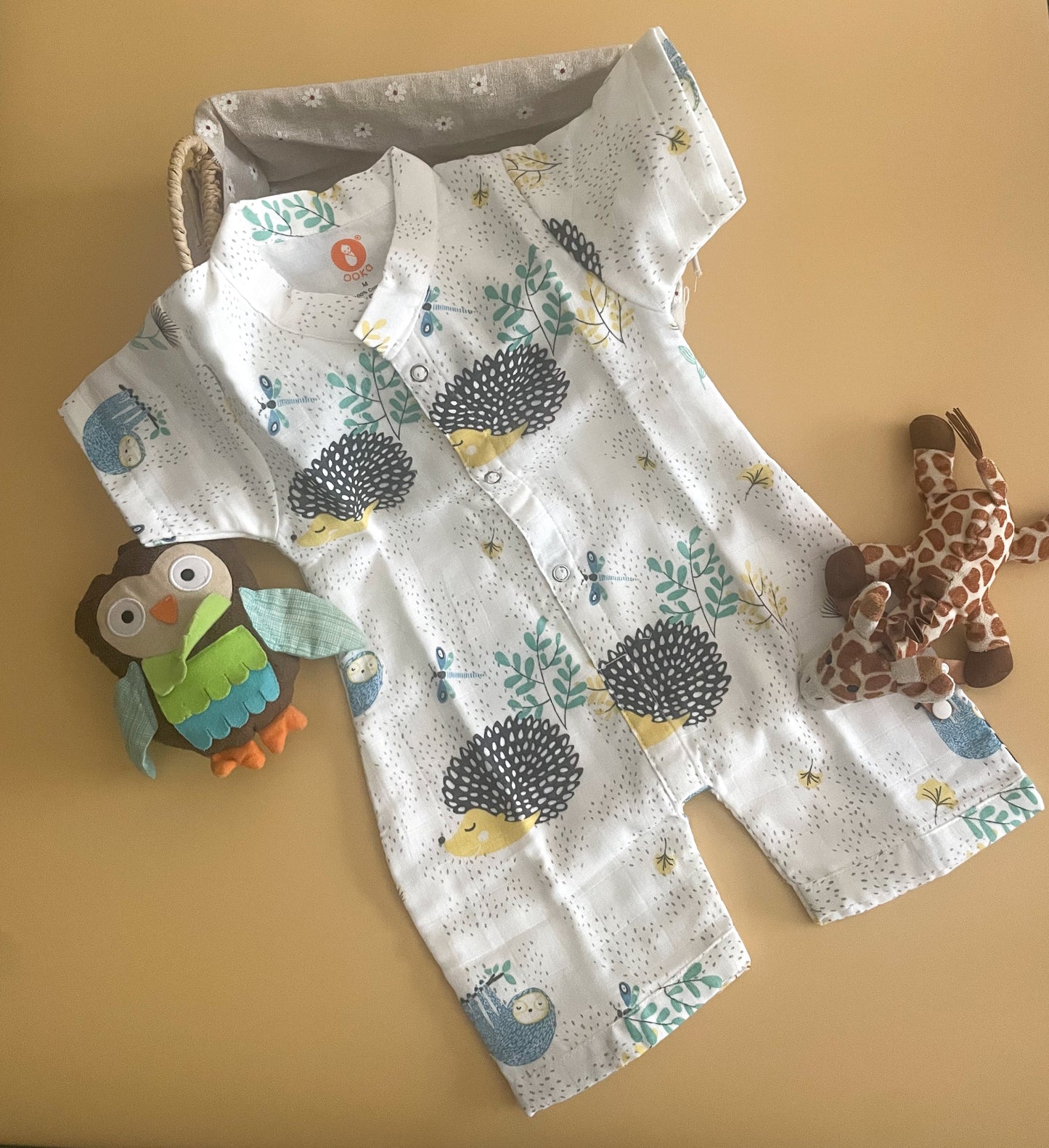 Cotton Muslin Baby Jumpsuit