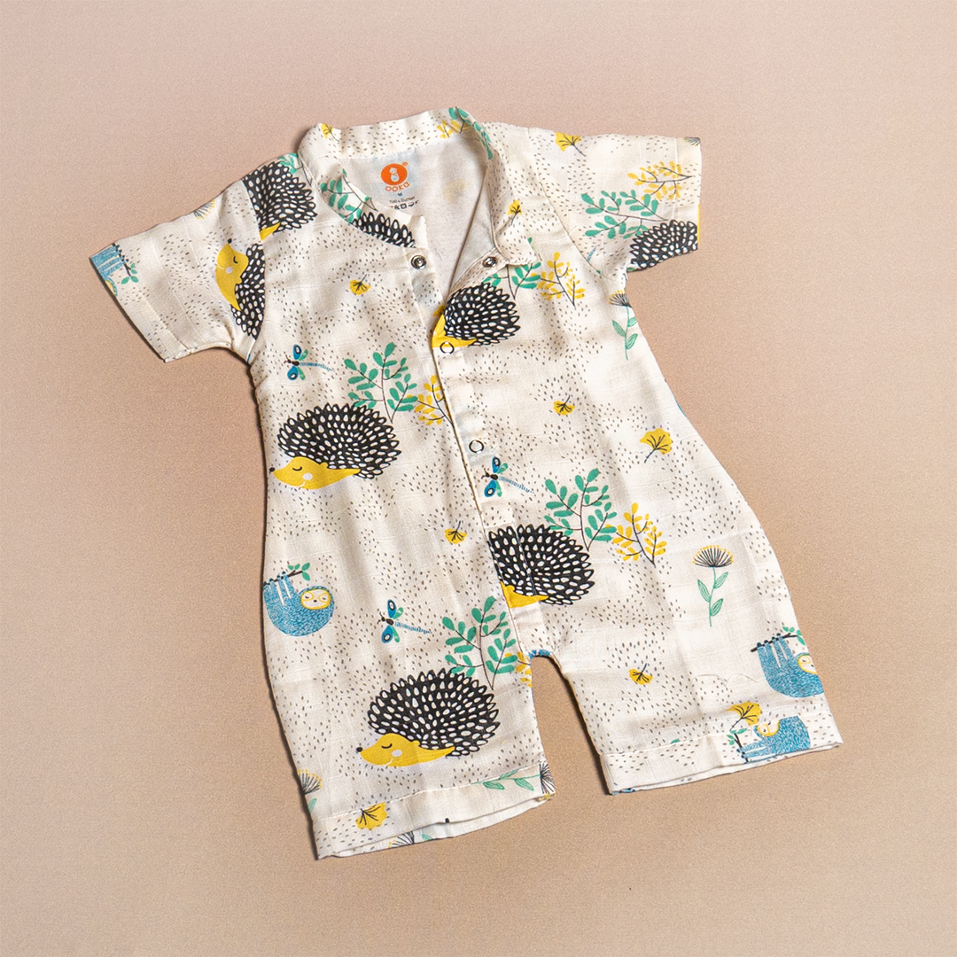 Cotton Muslin Baby Jumpsuit