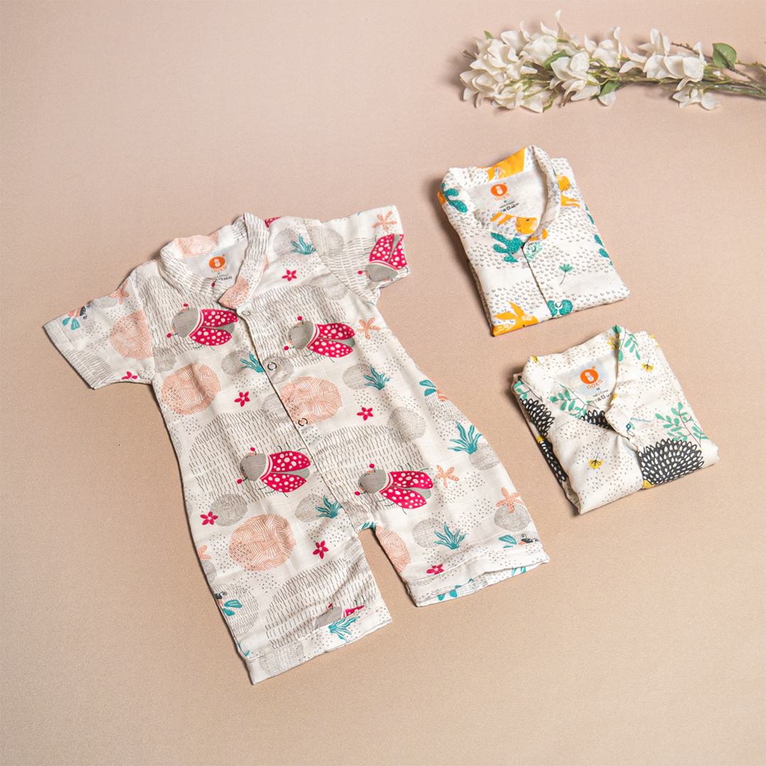 Cotton Muslin Baby Jumpsuit