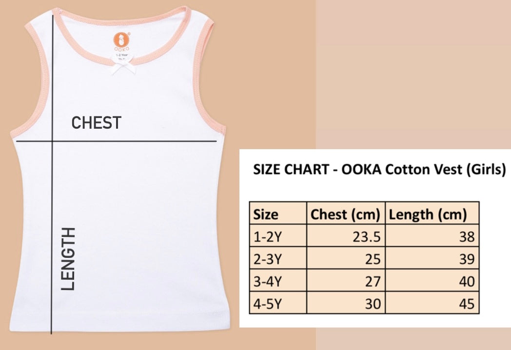 Sleeveless Kids Cotton Vest