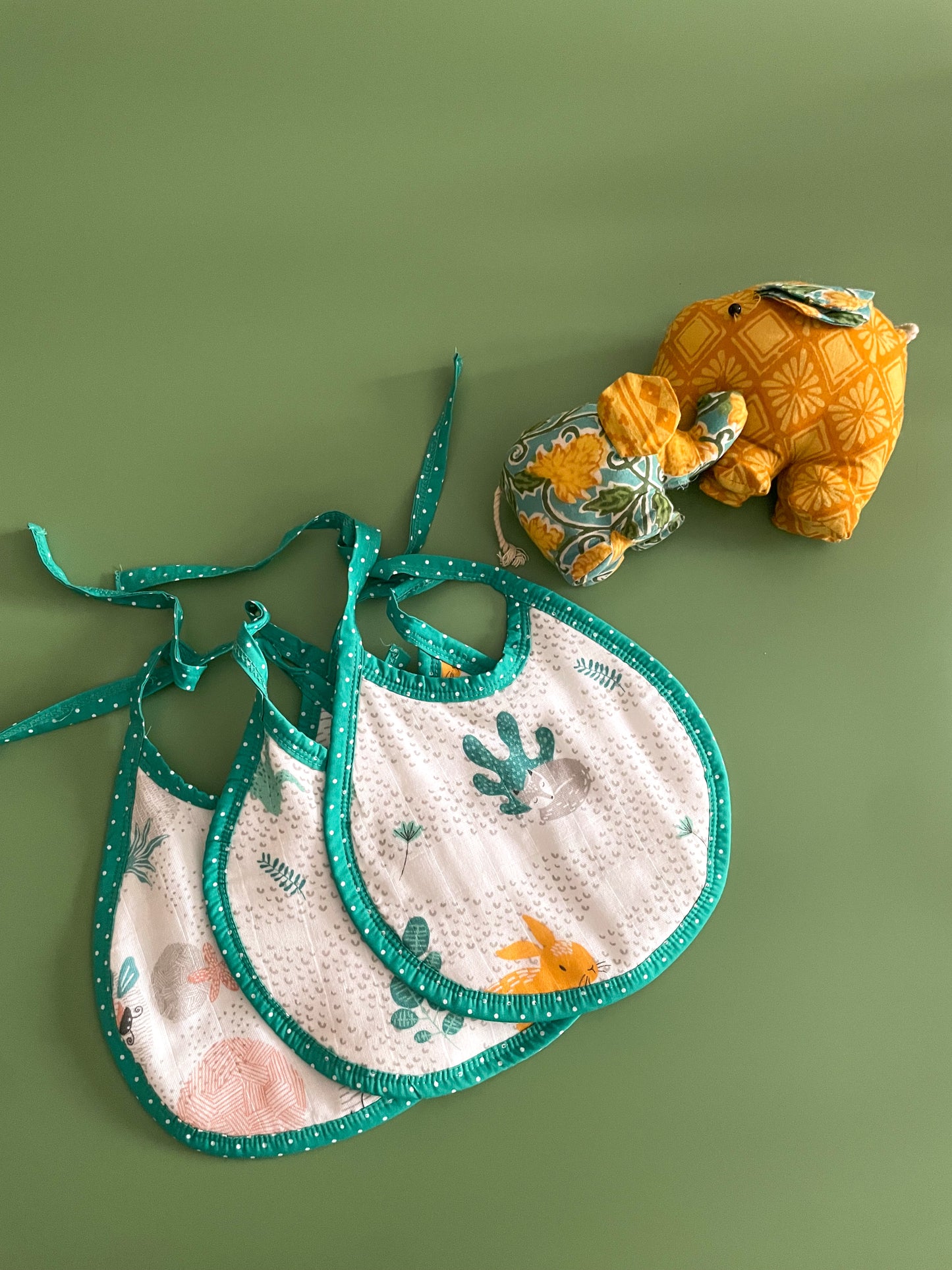 Cotton Muslin Terry Feeding Bib