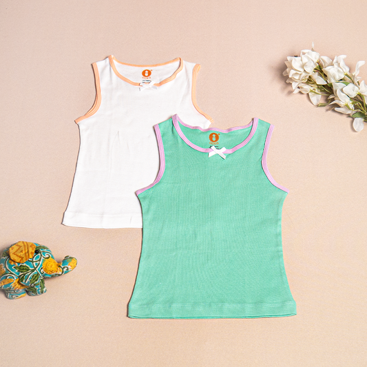 Cotton Rib Vest (Pack of 2)