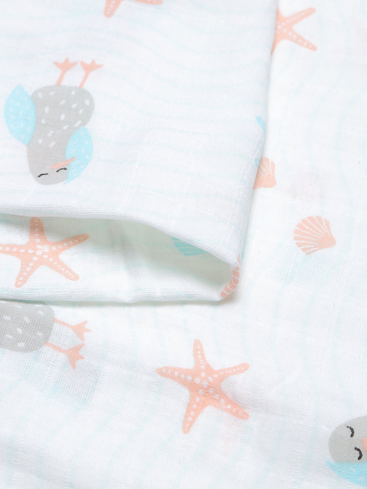 Cotton Muslin Swaddle (Single Pack) available in 3 prints